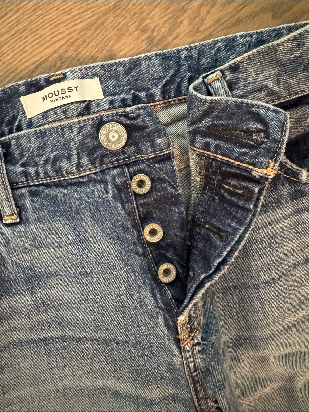 MOUSSY Vintage Women's Button-Fly Jeans - Size 28
